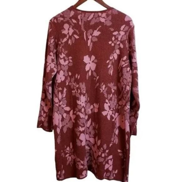 FORTUNE & IVY Duster Cardigan Long Sleeves Sweater Boho Size Large New w/o Tag - Picture 3 of 12